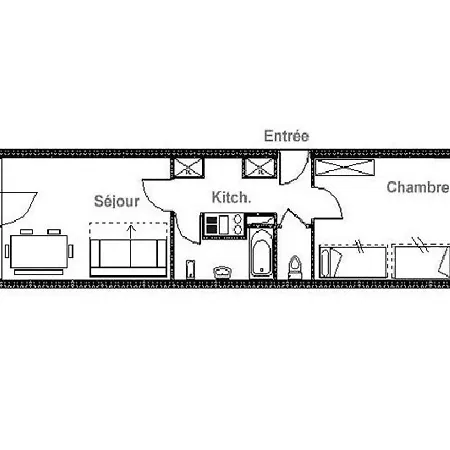 T2 Avec Balcon Sud, Proche Pistes Et Commerces, Ideal Familles, Les Belleville - Fr-1-344-838 Apartment Saint-Martin-de-Belleville